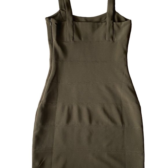 Walter Baker Olive Green Bandage Bodycon Dress - Perfect for a Night Out size XS - Picture 2 of 14